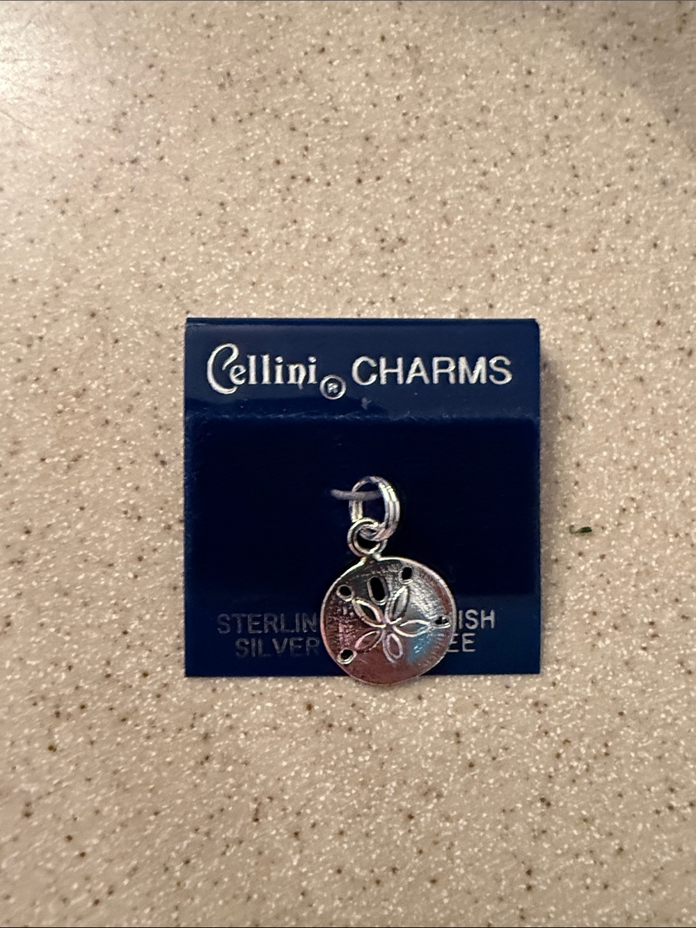 Cellini Charms Sterling Silver Sand Dollar Bracelet Charm - Silver